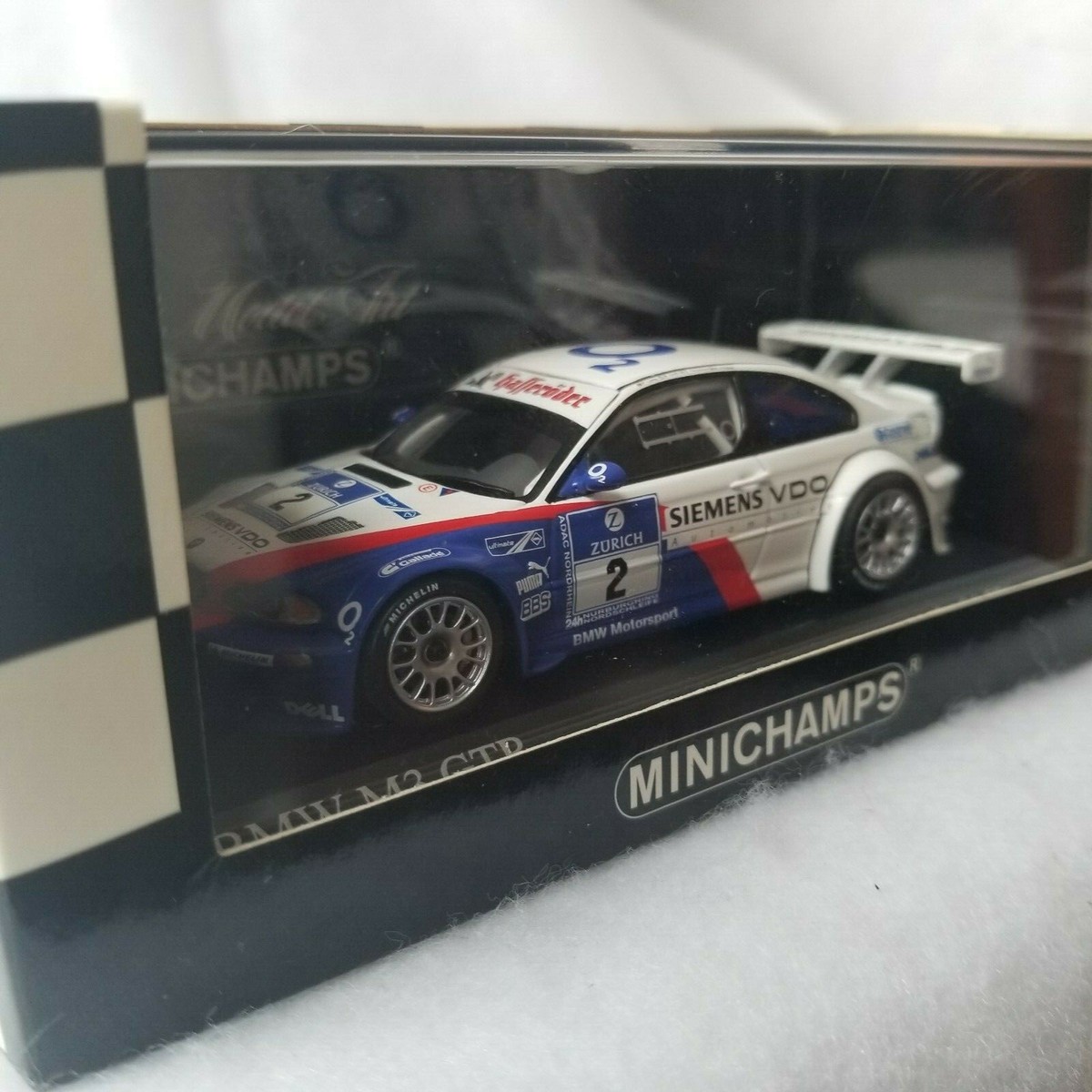 【mat】ミニチャンプス　2001年BMW M3GTR 🇺🇦 1:43 Minichamps BMW M3 GTR E46 Street 2001 Black 46 3 Need