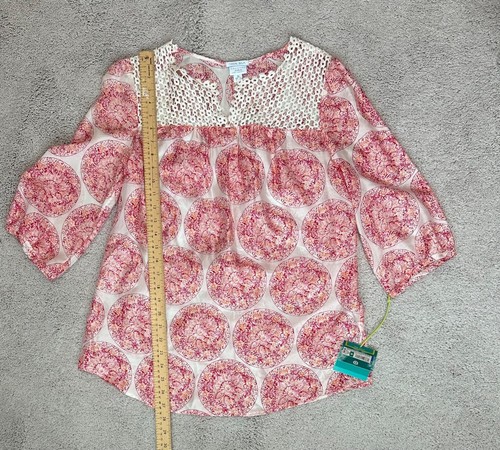 Calypso St Barth Target New Size Medium Pink Silk Tunic NWT - Picture 7 of 16