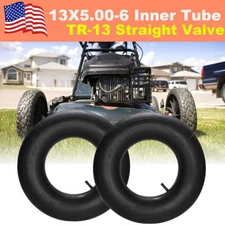 Pair 13X5.00-6 13X6.50-6 Lawn Mower Tire Inner Tube TR13 Valve Stem Garden Wagon