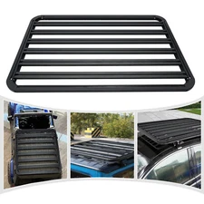 63"x43" Platform Flat Roof Rack Cargo Luggage Carrier Aluminum For Most SUVs New