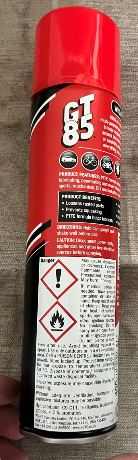 GT85 Eindringendes Schmieröl Spray (400ml Aerosol