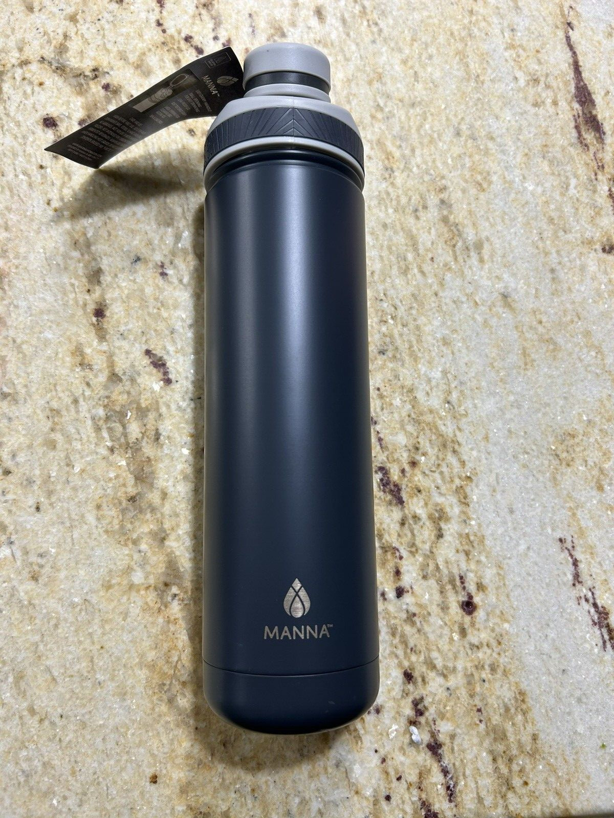 Manna Ranger - Charcoal 26 oz Water Bottle, Double Wall, Spi