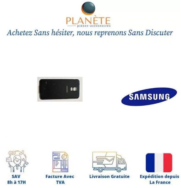 Original Cache Batterie Vitre arrière Noir Pour Samsung Galaxy S5 Neo G903 - Photo 1/1