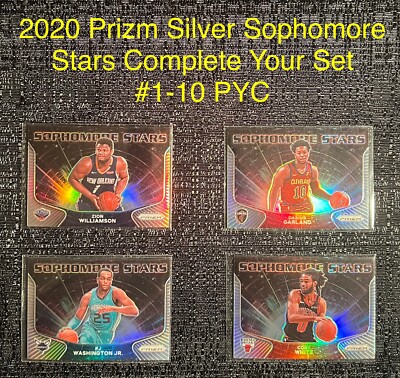 2020-21 PRIZM SILVER SOPHOMORE STARS INSERT Card 1-10 Complete Your Set You Pick