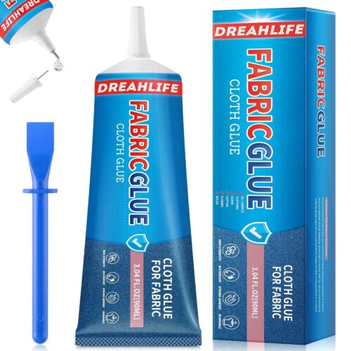 90 ML Fabric Glue, Glue for Clothing Permanent Washable, Glue...