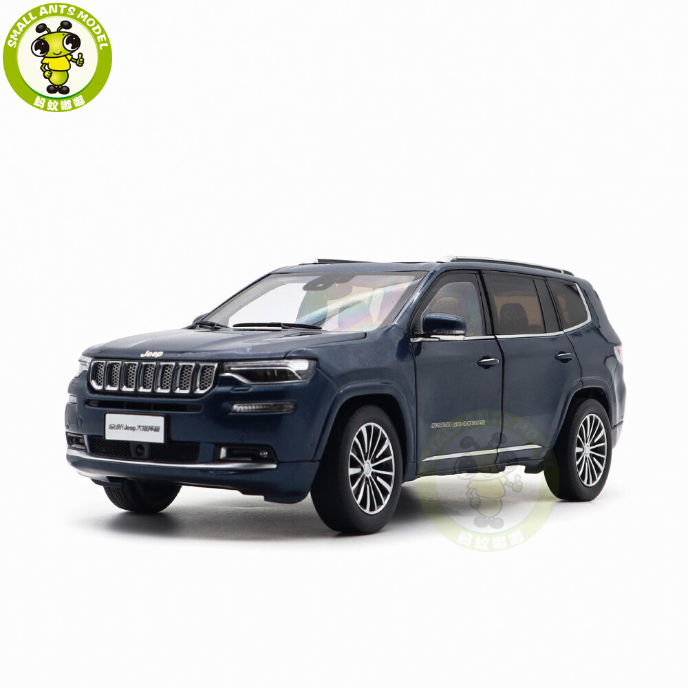 1/18 Jeep Grand Commander Blue Diecast Model Toy Car Gifts For