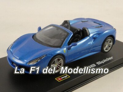 Bburago Burago Ferrari 488 Spider Blau 2015 1/43 18-36905B