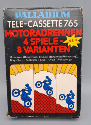 Palladium Tele Cassette 765 Motorradrennen 4 Spiele mit OVP und Anleitung