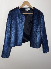 Fenn Wright Manson Blue Jacket Feather Look Uk 18