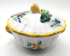  Italian Covered Dish Spice Container Small Soup Dish
