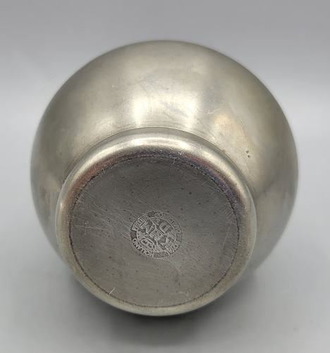 Vintage Royal Holland Daalderop KDM Pewter Creamer Pitcher Vase Small Jug - Picture 5 of 5