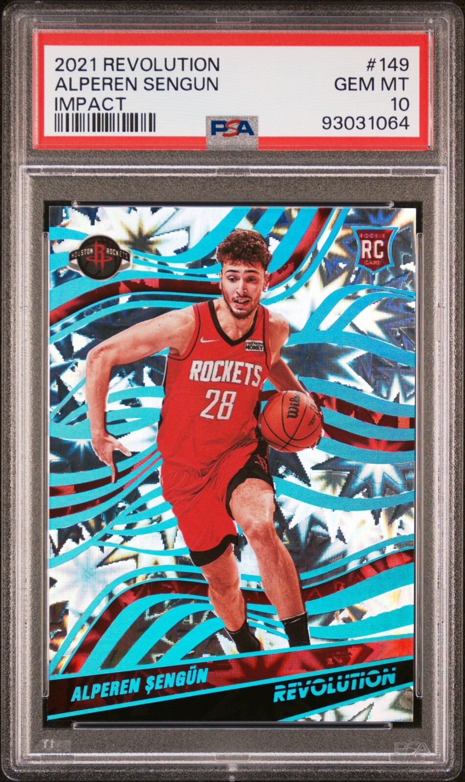 2021-22 Panini Revolution Impact Alperen Sengun /149 (RC) PSA 10