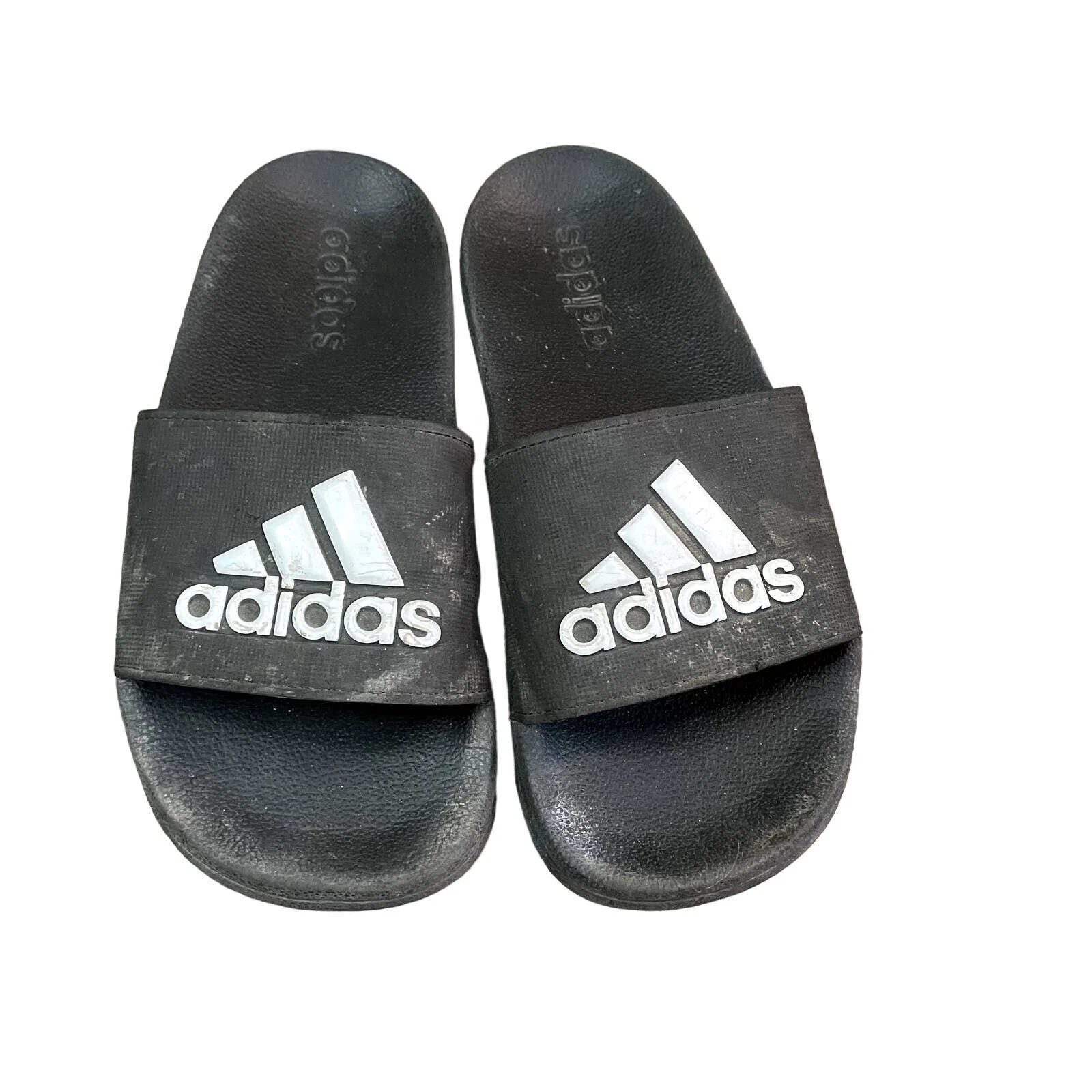Sandali Adidas donna taglia 4 Slides bianco e nero made in Vietnam