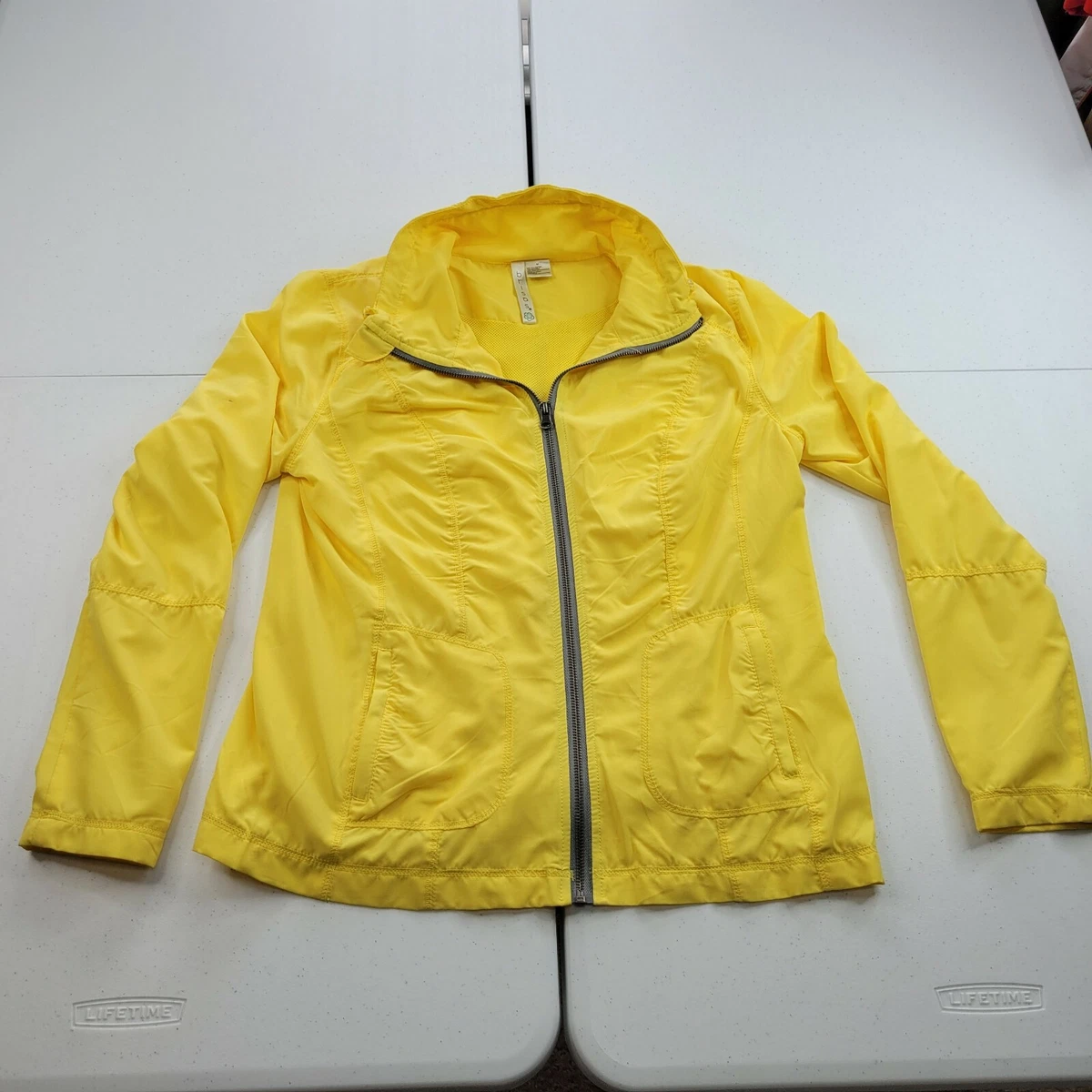 Bright yellow sales windbreaker