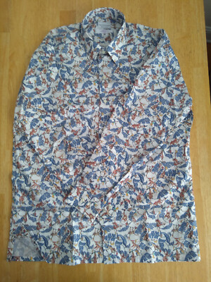 NWOT Maus & Hoffman Liberty of London Monkey Banana Shirt M 15.5-34 MSRP $250