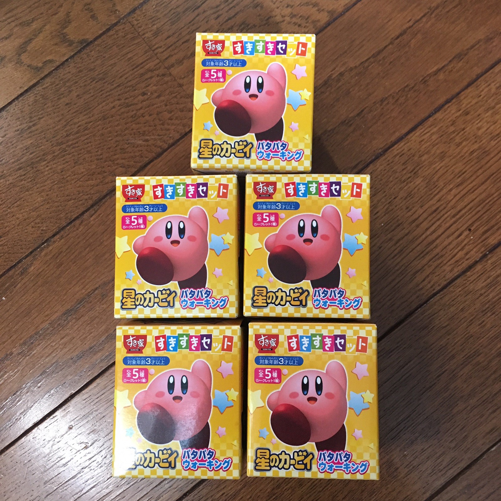 Kirby's adventure Hoshi no Kirby patapata walking toy 5 figures complete set Kirby's adventure Hoshi no Kirby patapata walking toy 5 figures complete set