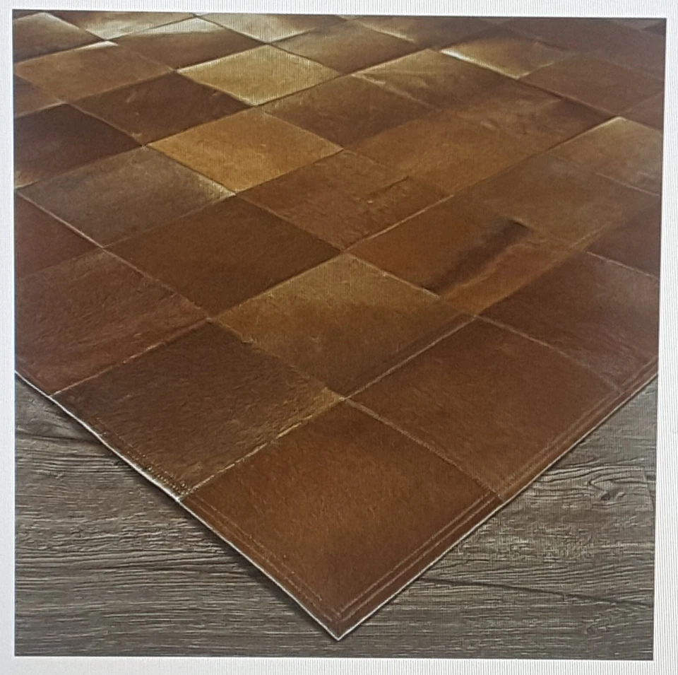 NUEVO CON ETIQUETAS $3,469 NUEVO Alfombra de cuero de vaca Couristan Chalet 0348/1579 tejida a mano 9'4"x13'4" Foto 4 de 4