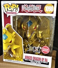NEW FUNKO Pop YU-GI-OH Gold WINGED DRAGON OF RA w/Case GAMESTOP Exclusive 25th