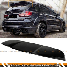 FOR 14-18 BMW F15 F85 X5 X5M GT STYLE GLOSS BLK REAR ROOF SPOILER WING EXTENSION