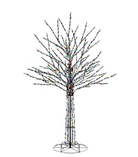 Bare Branch Tree Holiday Christmas Tree Pre-Lit LED metal frame 8' yard ornament