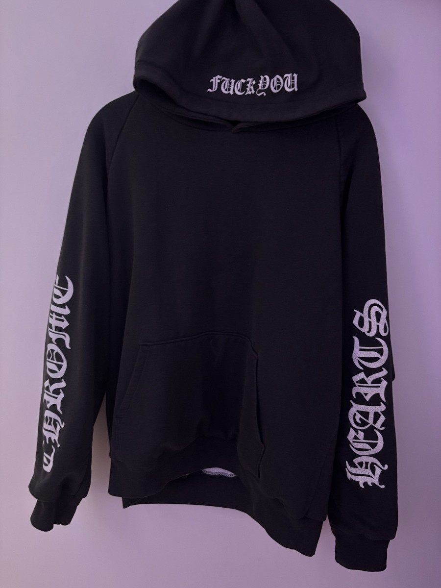 Vintage Chrome Hearts F*** You Horseshoe Thermal Hoodie | eBay