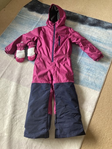 Girls Wedze Ski suit & Ski Mitts Age 8 - Picture 2 of 5