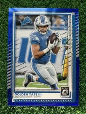 GOLDEN TATE III 2025 DONRUSS OPTIC CHOICE BLUE MOJO PRIZM LIONS 51/55