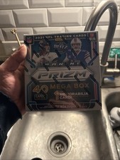 2021 PANINI PRIZM NFL FOOTBALL MEGA BOX WALMART EXCLUSIVE NEW FACTORY SEALED!