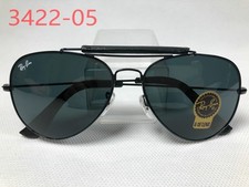 Ray Ban Aviator RB3422 Sunglasses 58mm Gray Lens/Black Frame