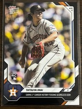 2026 Topps Now MLB #50 Tatsuya Imai Houston Astros RC BLACK 09/10