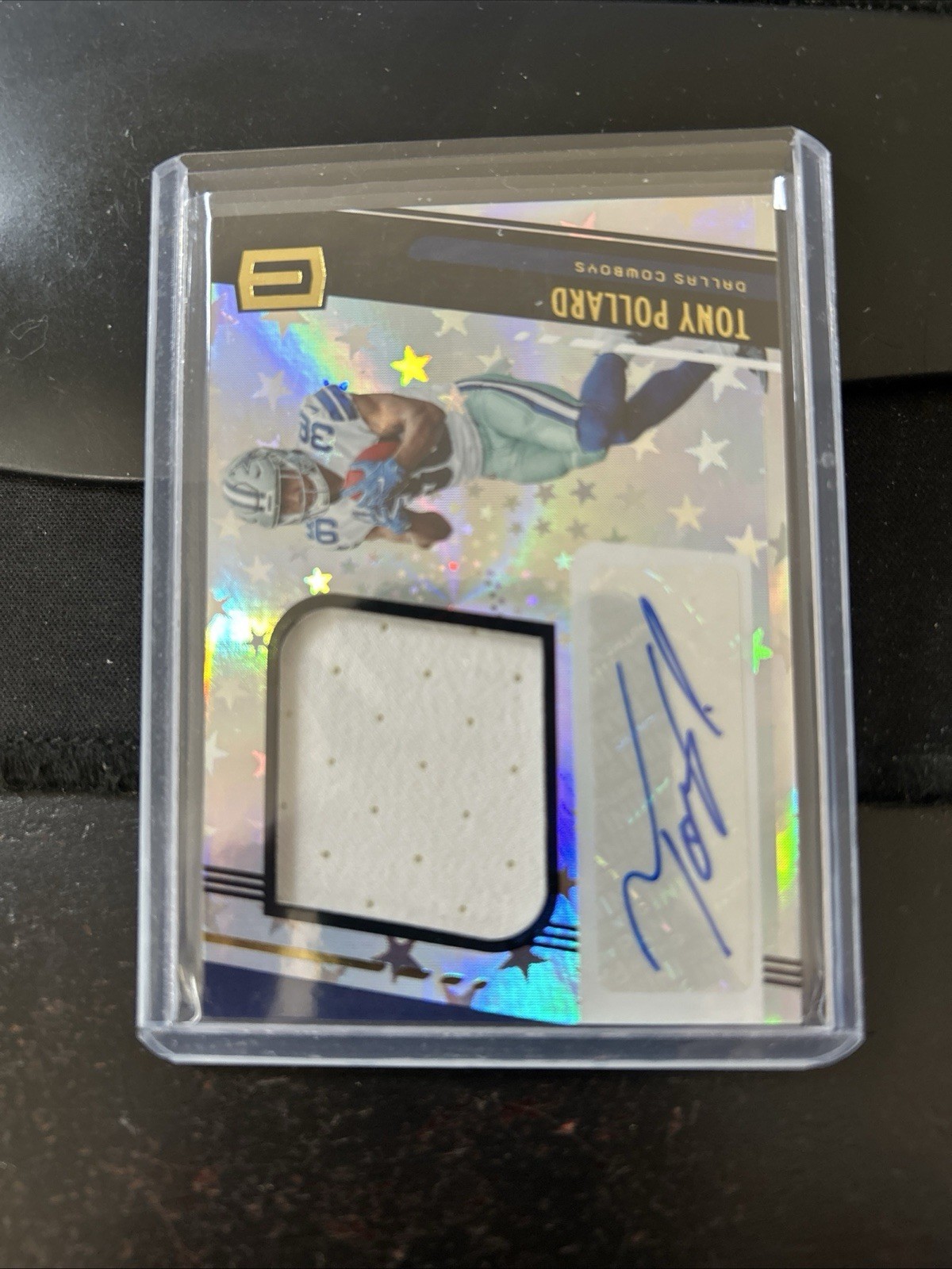 Tony Pollard Panini Unparalleled #280 Autograph Jersey Astral