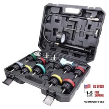 18 Pcs Universal Radiator Pressure Tester Kit,Coolant Pressure Tester kit with