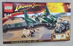 Lego 7683 Indiana Jones Fight on the Flying Wing Retired Rare Set New Sealed Box