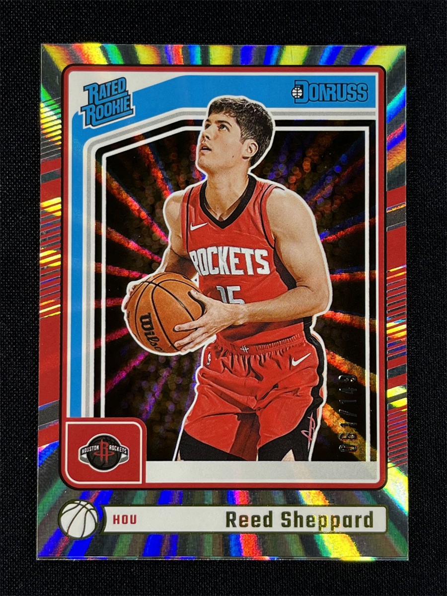 2024-25 Panini Donruss Reed Sheppard #202 Laser Holo Rated Rookie RC /149