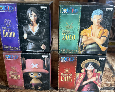 #ad Banpresto Memories of Merry One Piece Figure Lot Robin Zoro Chopper Luffy $95.00