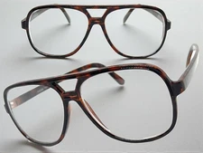 Classic Vintage Retro Nerd Geek Grandpa Clear Lens EYE GLASSES Tortoise Frame