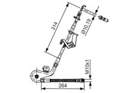 Bosch 1 987 481 428 Bremsschlauch Vorne Rechts FüR CitroËN Peugeot