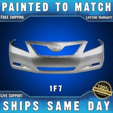 New Painted 1f7 Silver Front Bumper Cover For 2007 2008 2009 Toyota Camry