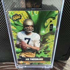 Wild Card Splat Joe Theismann Serial Numbered Football Card 1/1 #SLSESb4-JT