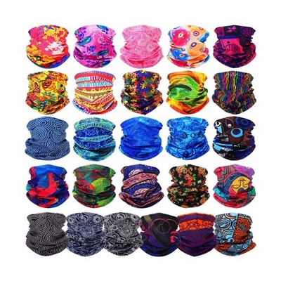 Jiuguva 26 Pcs Neck Gaiter Men Face Mask Headband Boho Head Wra... Fast USA SHIP