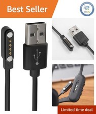 15-inch Magnetic Charging Cable for 4-pin Devices: Headphones & Smartbands