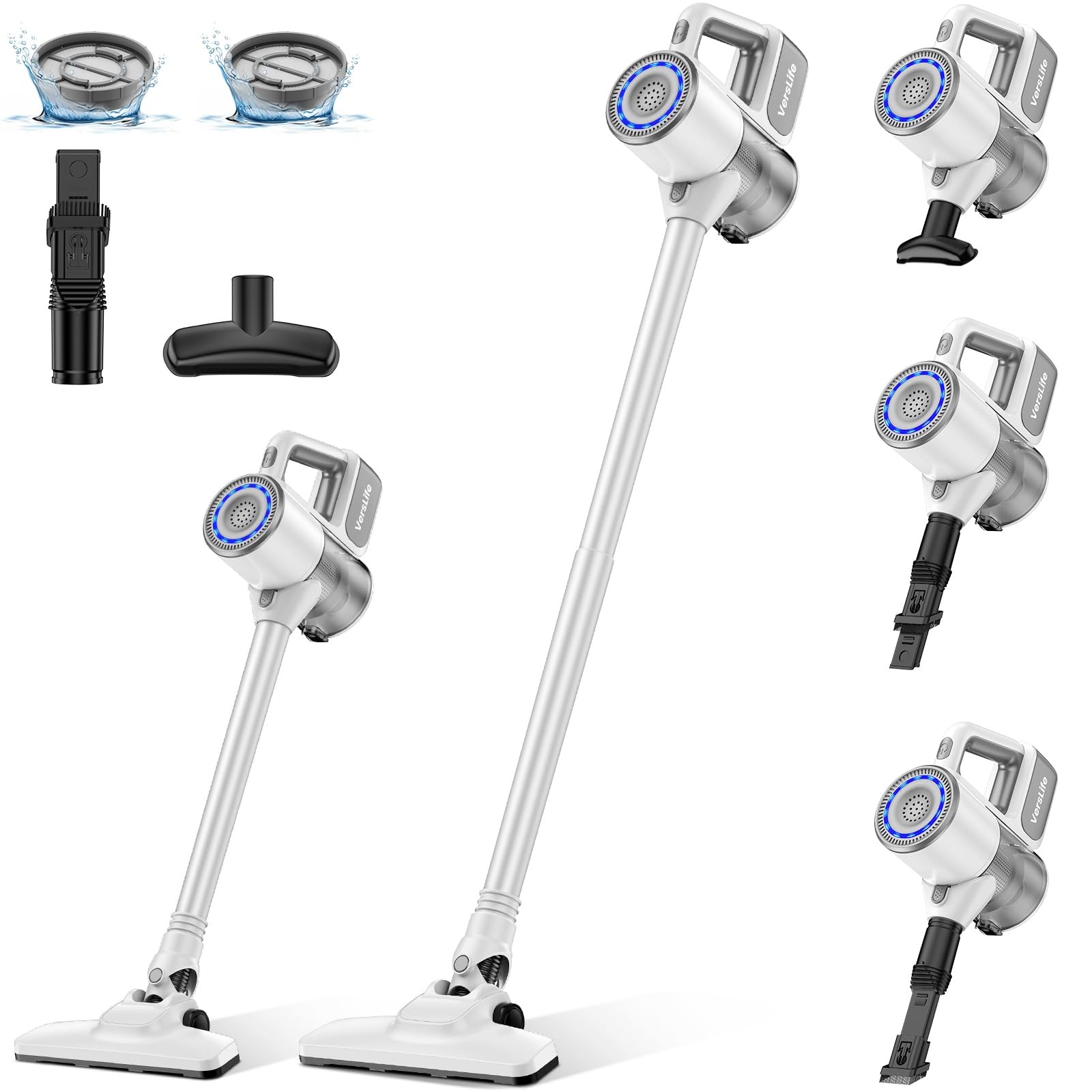 VersLife S6PRO Aspirapolvere Senza Fili: 30KPa e Scopa Elettrica Potente