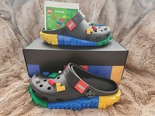 Crocs Lego Masterbrand Creativity Classic Clogs Men's Size 10 W/ Box & Lego Pack
