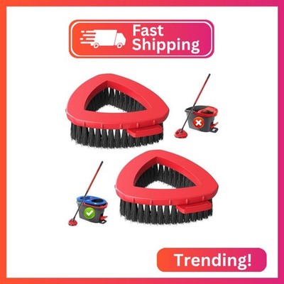 2 Pack 2-Tank Spin Mop Scrub Brush Head Replacement for O Ceda RinseClean 2-Tank