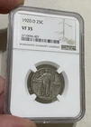 U.S. - 1920-D Silver Standing Liberty Quarter (NGC VF 35)