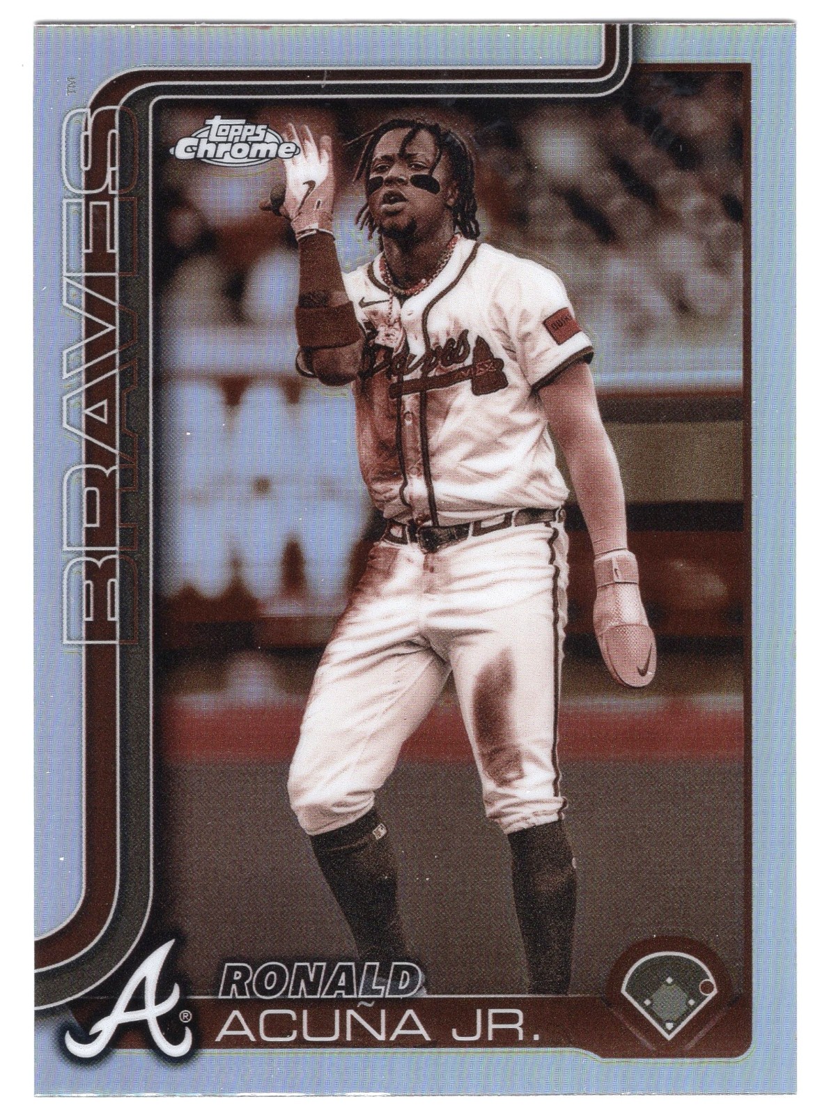 2025 Topps Chrome Ronald Acuna Jr. - #257 Sepia Refractor