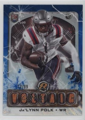 2024 Resurgence Voltaic Blue Surge Refractor 72/99 Ja'Lynn Polk Rookie RC 8d2