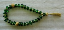 GR&Uuml;NE GEBETSKETTE - SORGENKETTE - GLAS