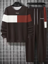 Men's Outfit 2 Piece Set Shirt Pants Suit PLUS SIZE BIG 3XL