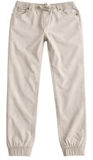 Levis Boys Jogger Pants Khaki Tan Elastic Waist Drawstring Jeans L 12